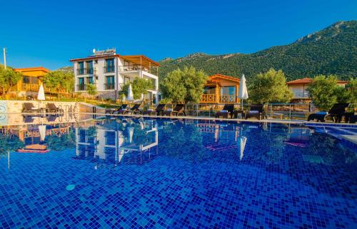 Πισίνα στο ή κοντά στο Doganın Ruhu Hotel & Bungalow