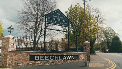 a sign for a beethovenacistacistacistaciststrationstrationstrationstrationstration at Beechlawn Hotel in Belfast