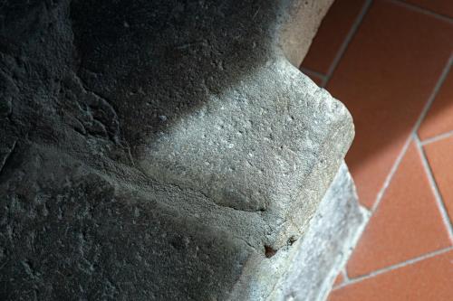 a close up of a stone pillar in a building at Agriturismo I Bonsi in Reggello