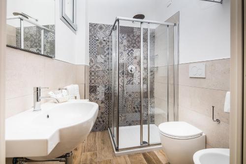 Koupelna v ubytování Hotel Excelsior