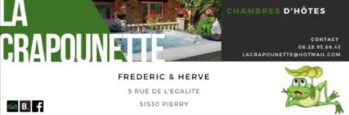 a page of a gardening website with a picture of a house at La CRAPOUNETTE in Pierry