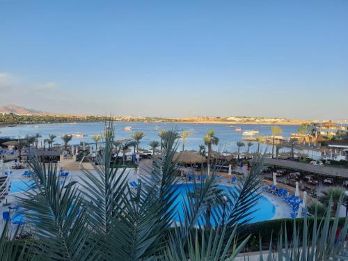 an aerial view of a resort with a body of water at Marina Sharm Hotel in Sharm El Sheikh
