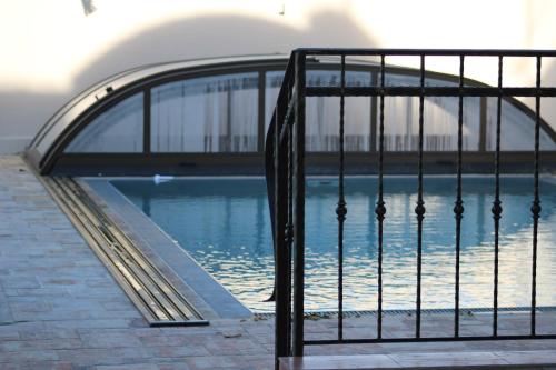 Bazén v ubytování Modrá Hortenzie nebo v jeho okolí