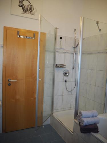 Ванна кімната в Ferienwohnung Grüntenpanorama im Jägerwinkl Allgäu