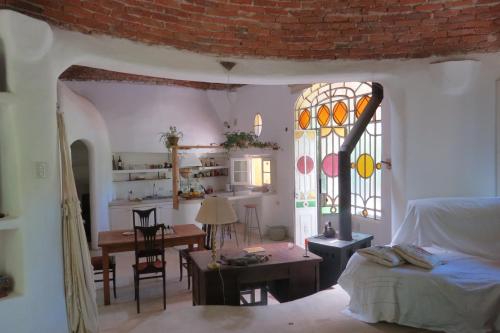 Ruang duduk di casa cupulas