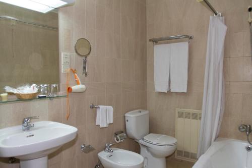 Ванная комната в Hotel Sao Jose