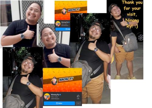 a collage of pictures of a man holding a bag at 2BR townhouses good for 12pax each & NETFLIX & 100Mbps WIFI & pool resort 2min walk & 3km outside Pico de Loro Cove & Calayo Cove - with Endorsement for Pico de Loro Cove good for 7 days & Boat-Tour & Island Hopping assistance in Nasugbu