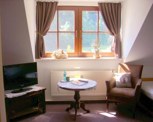 Istumisnurk majutusasutuses Elegant-Hotel "Zur Burg"