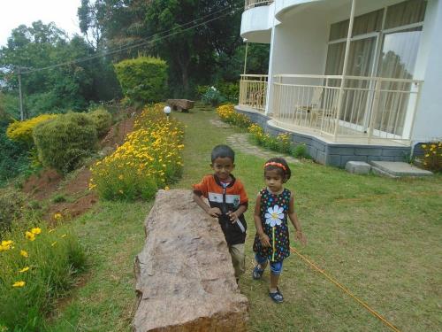 Zahrada ubytování The Cliff Resort, Munnar