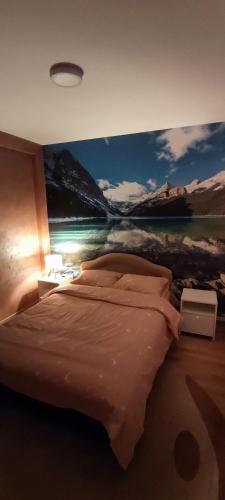 Una cama o camas en una habitación de Apartman stan Luka