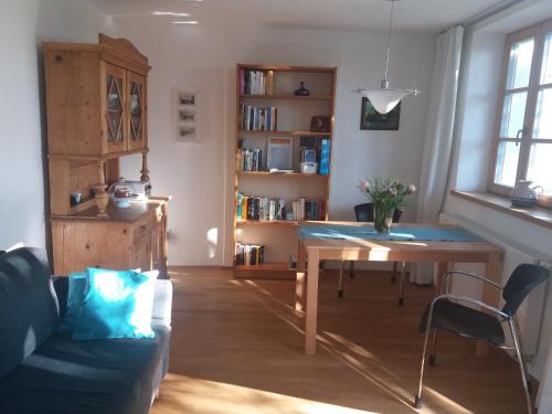 Posezení v ubytování Ferienwohnung Adlmaier