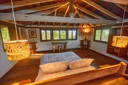 Cama o camas de una habitación en Hotel Posada Los Destiladeros