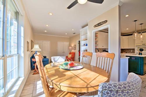 a kitchen and dining room with a table and chairs at Abilene Home with Backyard and Grill Walk to ACU in Abilene