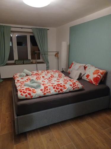Postel nebo postele na pokoji v ubytování Apartmán Krkonoše
