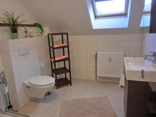 Ένα μπάνιο στο Ferienwohnung P16