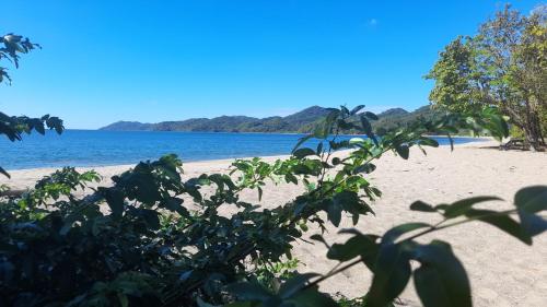 a view of a beach with trees and the water at Villa Prados del Rio - Guanacaste, Costa Rica in Comunidad