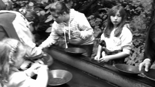 a group of children playing with pots and pans at Mendenhall Private Room In Shared Home - DISCOUNT ON TOURS in Mendenhaven