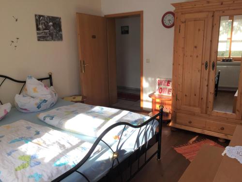 Postel nebo postele na pokoji v ubytování Ferienwohnung Gammer