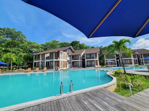 Bazén v ubytování Borneo Divers Mabul Resort nebo v jeho okolí