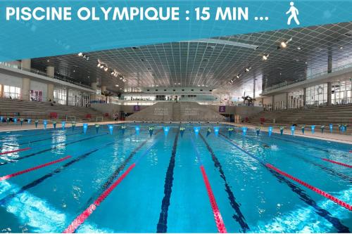 Bazén v ubytování NOUVEAU - Jungle Montpeul - Clim - Wifi fibre - Netflix - 5' du centre et gare - Parking - Loggia - 15' des plages nebo v jeho okolí