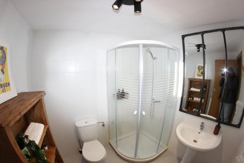 Koupelna v ubytování La Casa del Cura