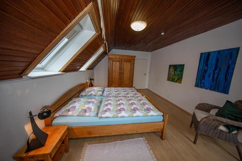 Postel nebo postele na pokoji v ubytování Ferienwohnung Walther