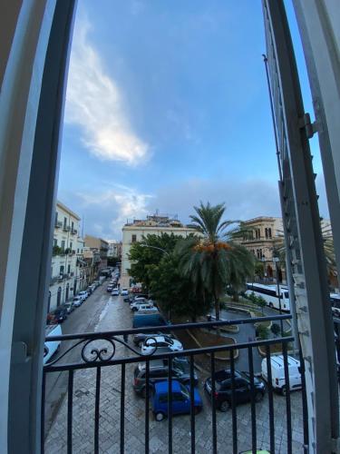 a view from a balcony of a parking lot at 55 Aira Hotel in Palermo