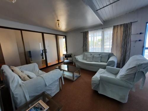 Кровать или кровати в номере Casa Bahía Inglesa