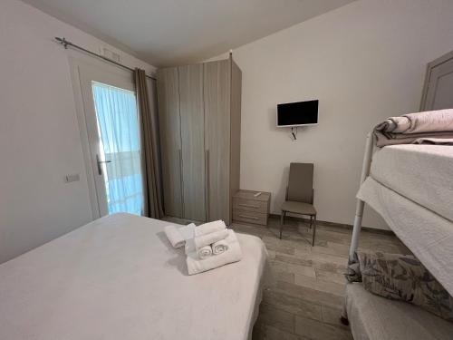 Ένα ή περισσότερα κρεβάτια σε δωμάτιο στο In campagna da Nino