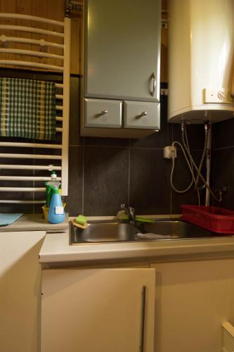 Dapur atau dapur kecil di Dom Gościnny E-Lufka