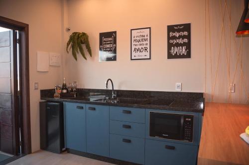 Η κουζίνα ή μικρή κουζίνα στο Loft dos Canyons