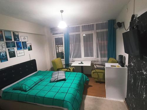 Ліжко або ліжка в номері Setpark Apart Otel