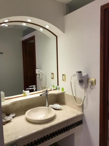 Koupelna v ubytování Hotel Malinalli