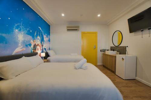 Легло или легла в стая в Dreamy Stays Accommodation - Private Rooms with Shared Bathrooms