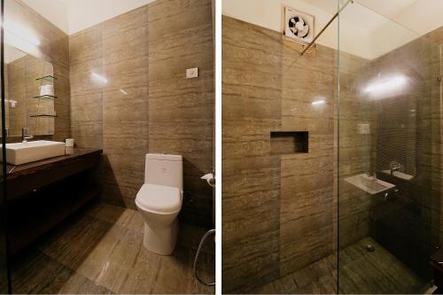 Koupelna v ubytování Hotel Bel Morris