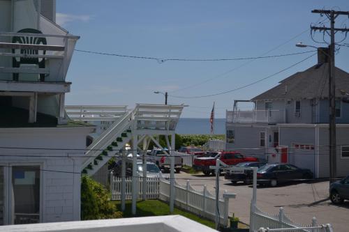 a view of a parking lot next to a building at The New Oceanic Inn in Old Orchard Beach