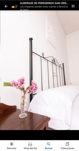 Ένα ή περισσότερα κρεβάτια σε δωμάτιο στο Hostal San Cristobal - Pontedeume