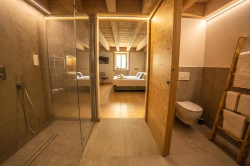 Koupelna v ubytování Bazzario B&B
