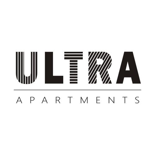 a black and white logo for the lla part of instruments at Ultra Apartments Kamienica Nova in Szczecin