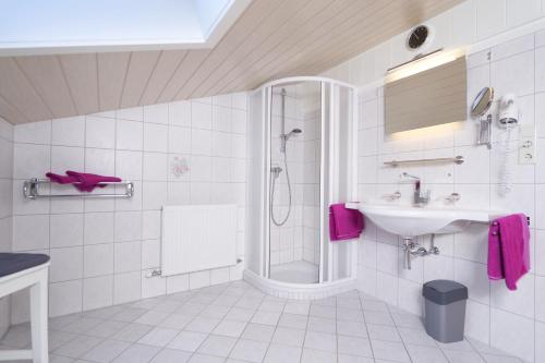 Koupelna v ubytování Auszeit-Oetztal