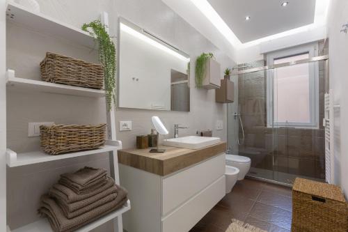 Koupelna v ubytování San Donato Fiera Bologna Green House x6