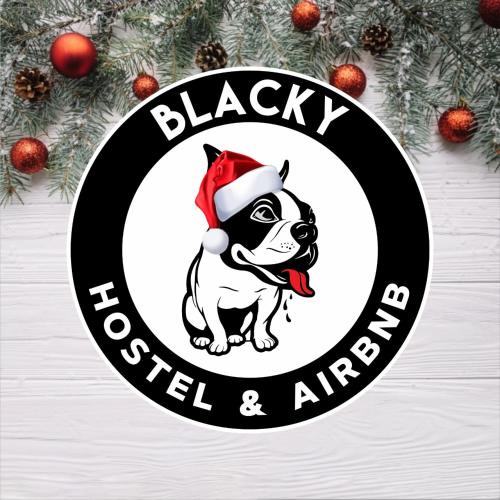 Blacky Hostel and Apartmentsに飾ってある許可証、賞状、看板またはその他の書類
