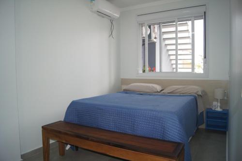 Krevet ili kreveti u jedinici u objektu Casa com 2 quartos à 200 m da da praia c/ churrasqueira