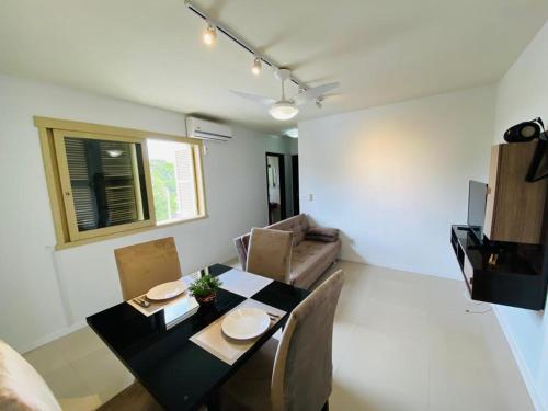 Χώρος καθιστικού στο Apartamento Canabarro Residence
