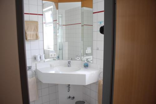 Koupelna v ubytování Hotel Rebstöckle