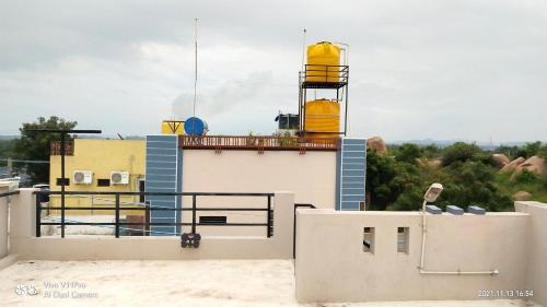 a view from the roof of a building at ANU HOMESTAY in Hampi