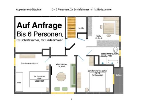 a floor plan of a big person at Haus Holunder Weissbriach in Weissbriach