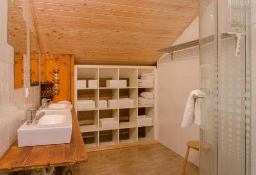 Koupelna v ubytování Haus Bergblick