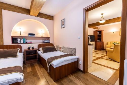 Giường trong phòng chung tại Portofino