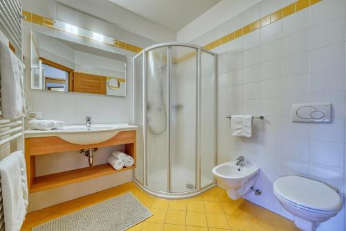 Ένα μπάνιο στο Appartements Riegelehof